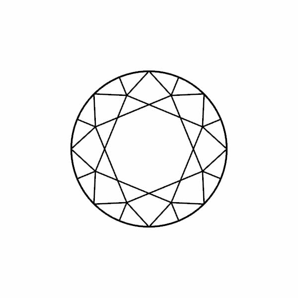 יהלום עגול טבעי במשקל (מינימום) 0.30 קרט